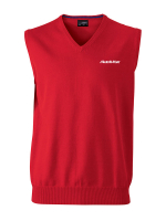 Herren V-Neck Pullunder Rot